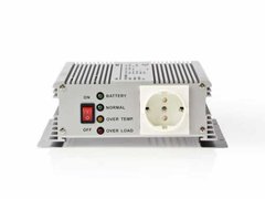 Invertor tensiune cu unda sinusoidala modificata Nedis 12V DC - 230V AC, 600W, 1x Iesire Schuko, fun